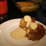 Kibbeh mit Zitronen-Tahini-Sauce