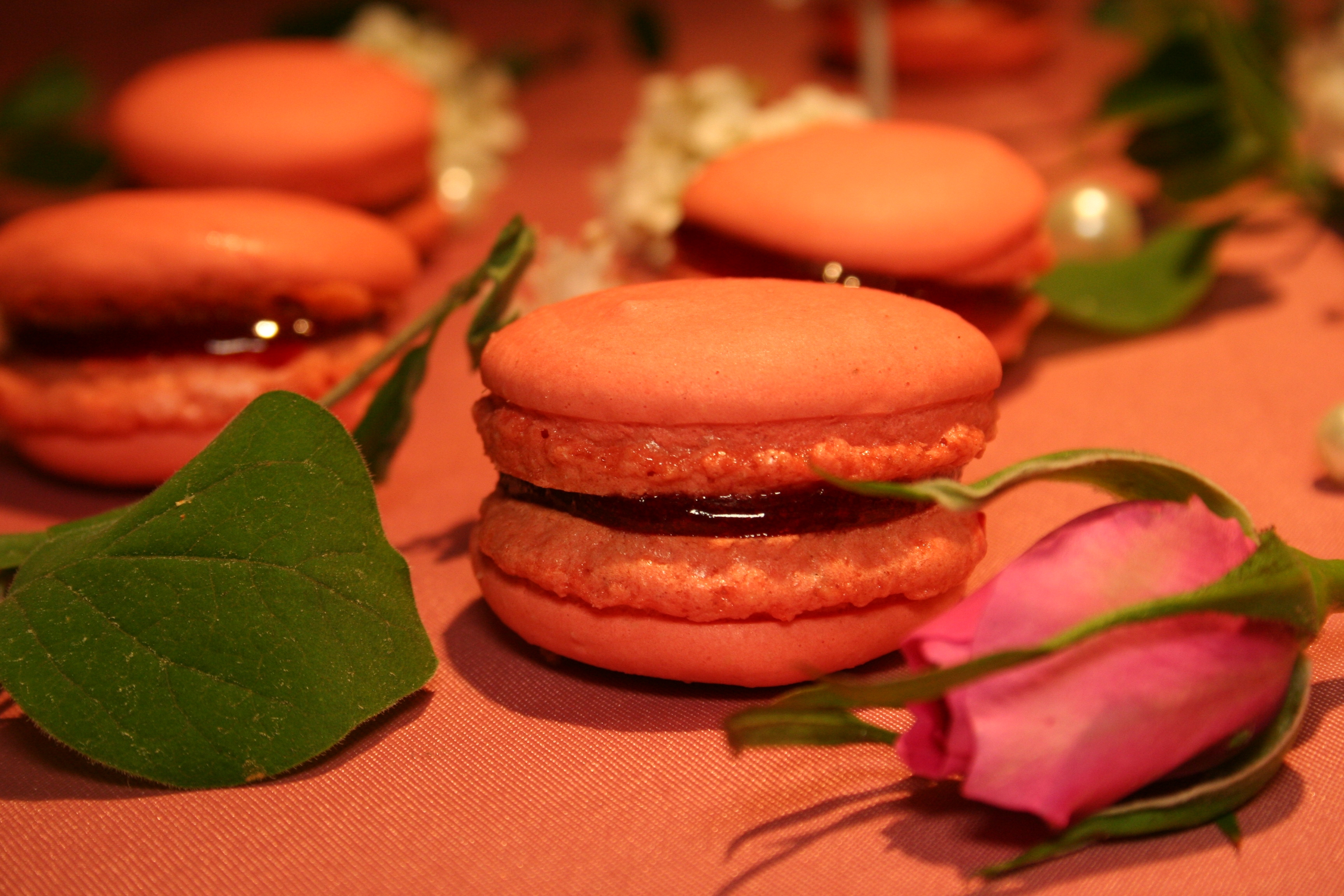 Macarons mit Himbeer-Ganache