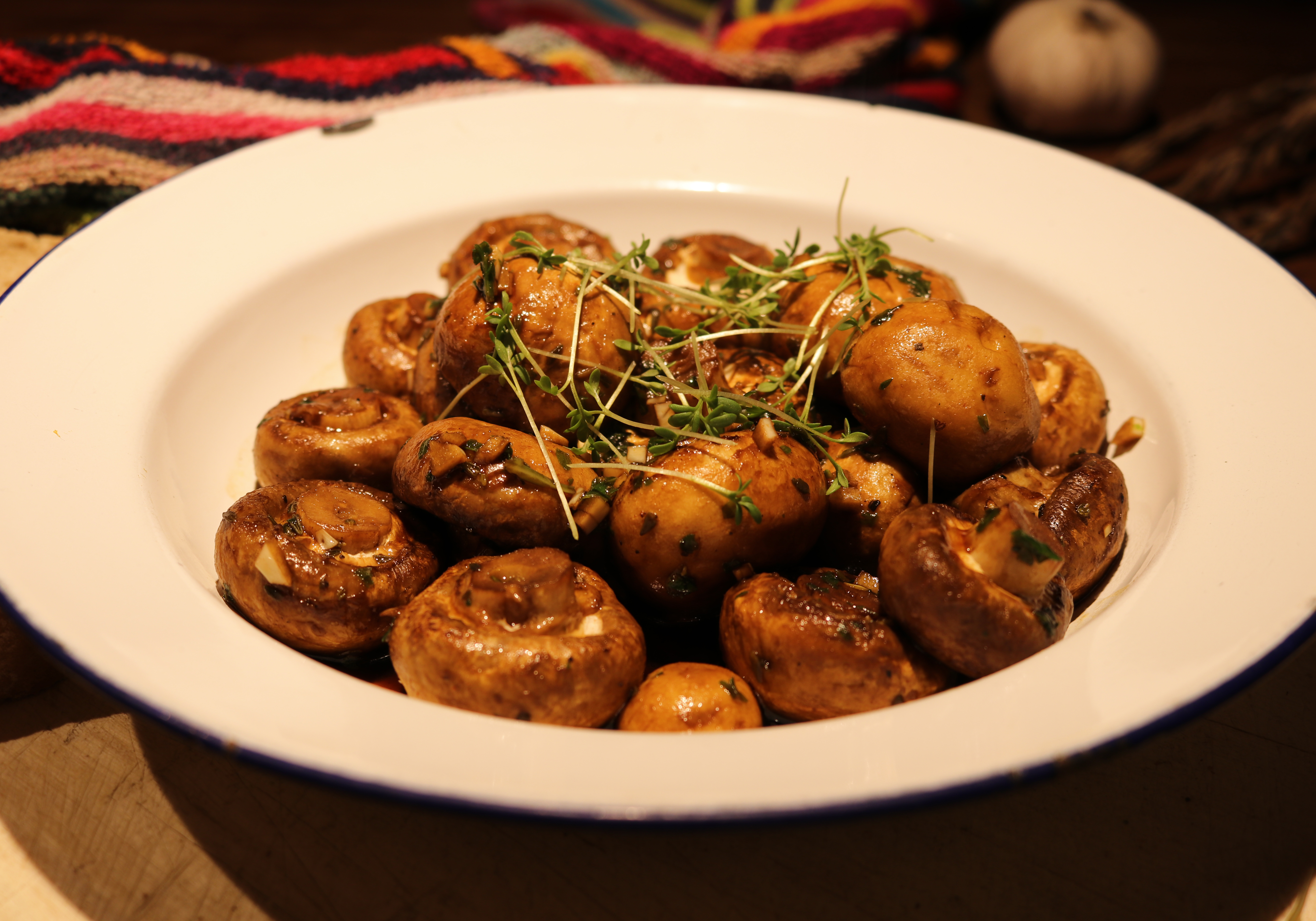 Schlemmer Knoblauch-Champignons aus dem Ofen