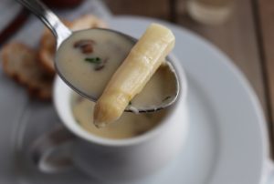 Spargel-Pilz-Cremesuppe