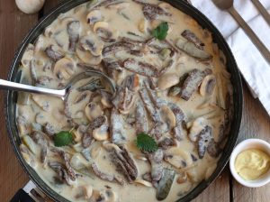 Bœuf Stroganoff - vegan