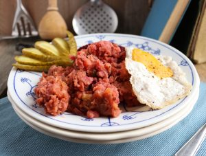 Labskaus mit Spiegelei - vegan