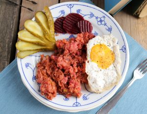 Labskaus mit Spiegelei - vegan