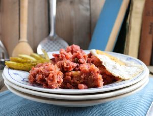 Labskaus mit Spiegelei - vegan