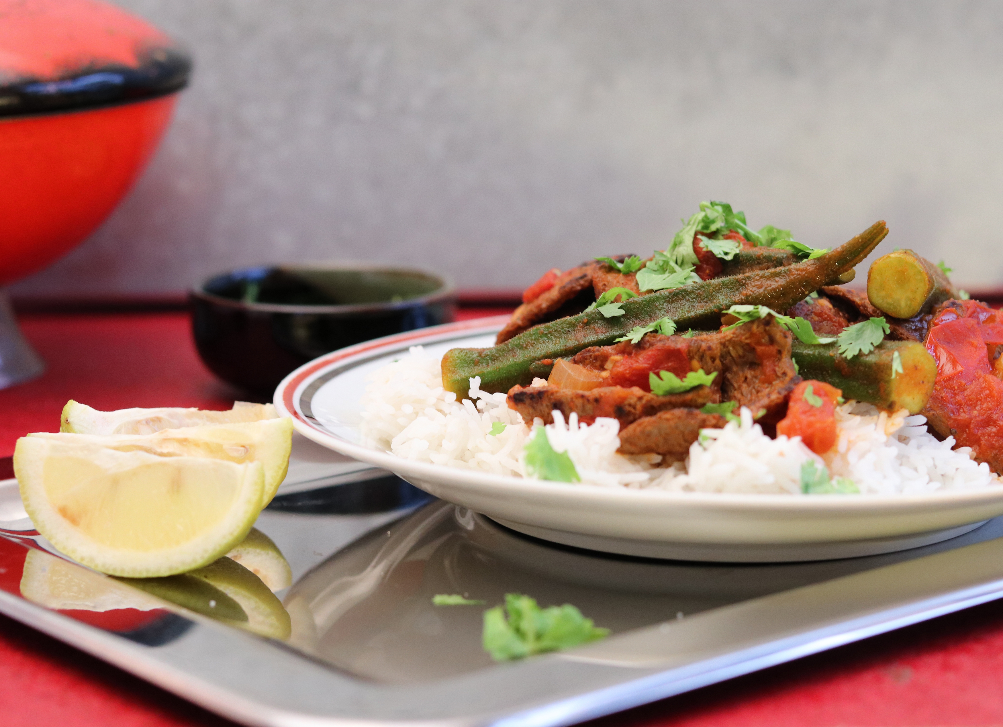 Marokkanisches Ragout mit Okraschoten