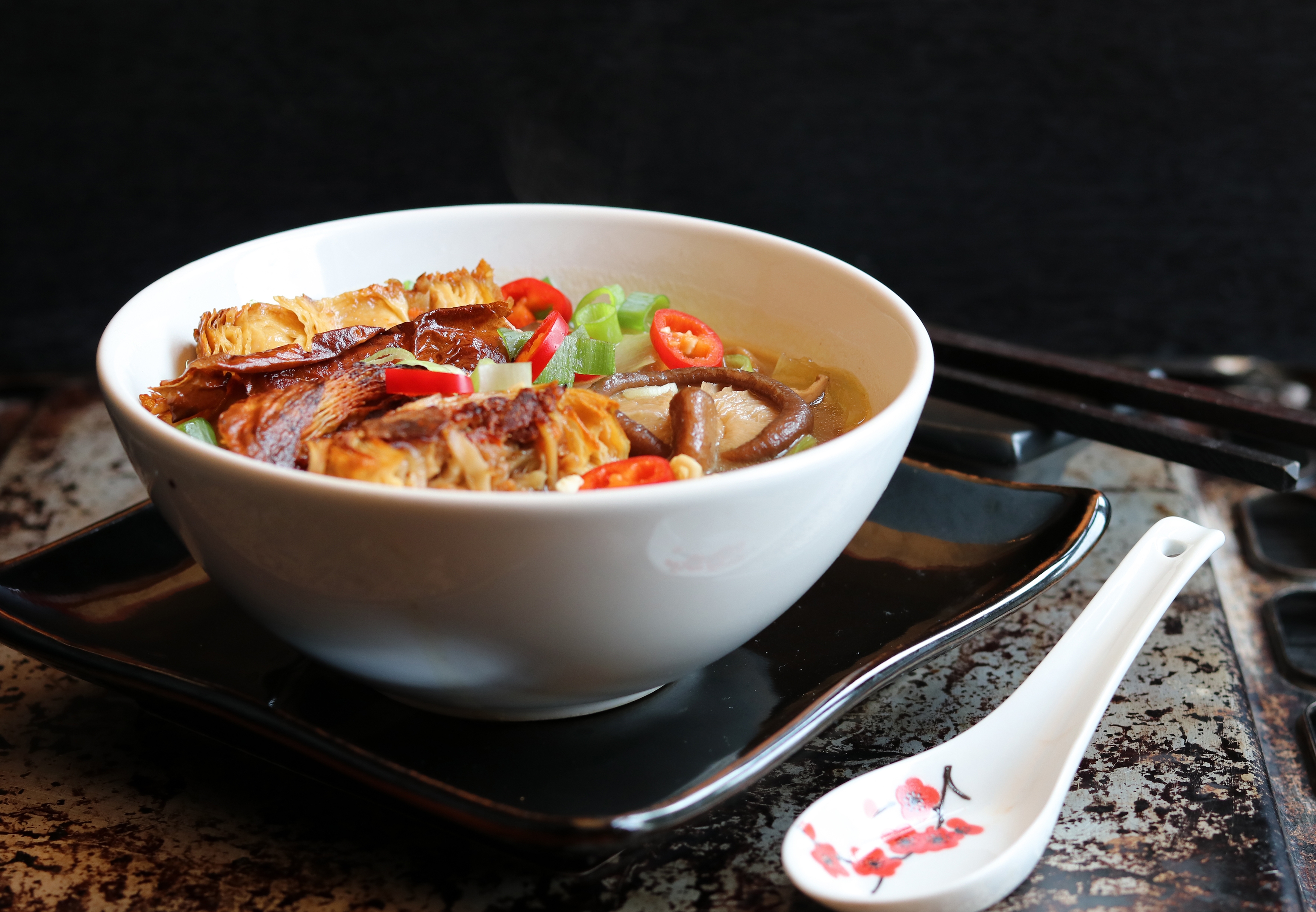 Miso-Ramen mit Shitake und NoDuck