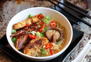 Miso-Ramen mit Shitake und NoDuck