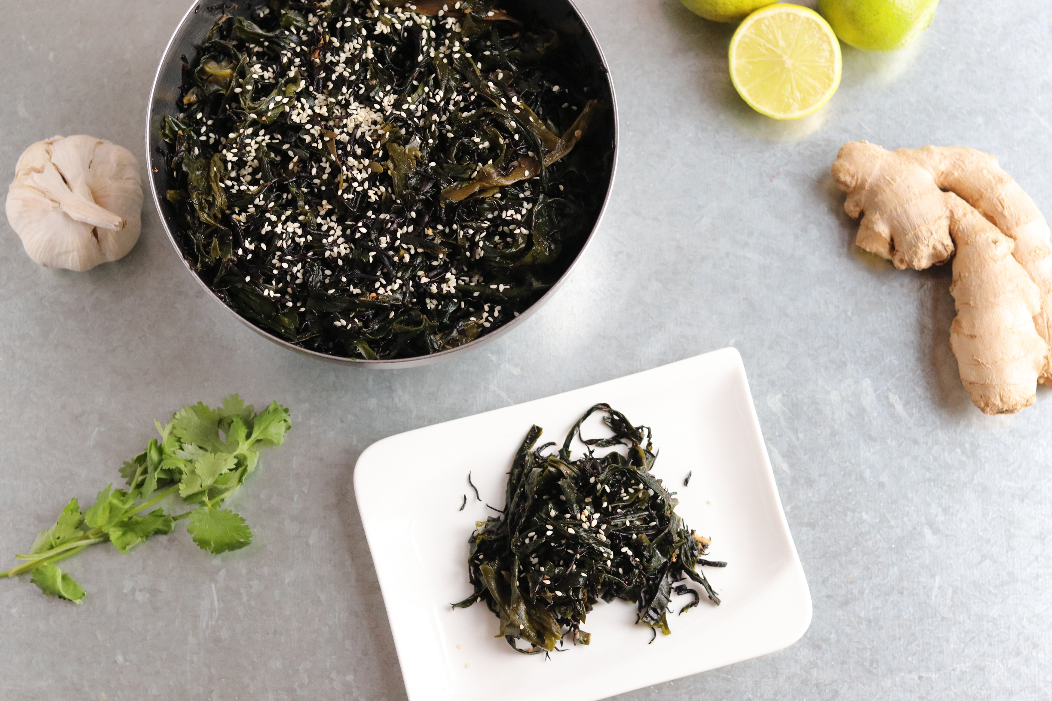 Japanischer Wakame Algensalat