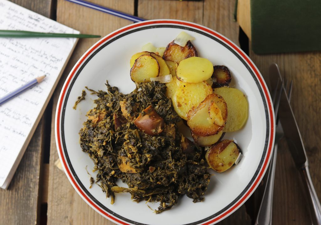 Grünkohl mit Kassler & Würstchen - vegan