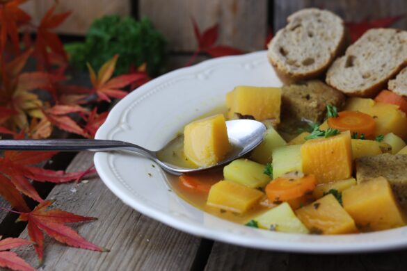 Kohlrübeneintopf, aka Steckrübeneintopf, Klassiker in vegan