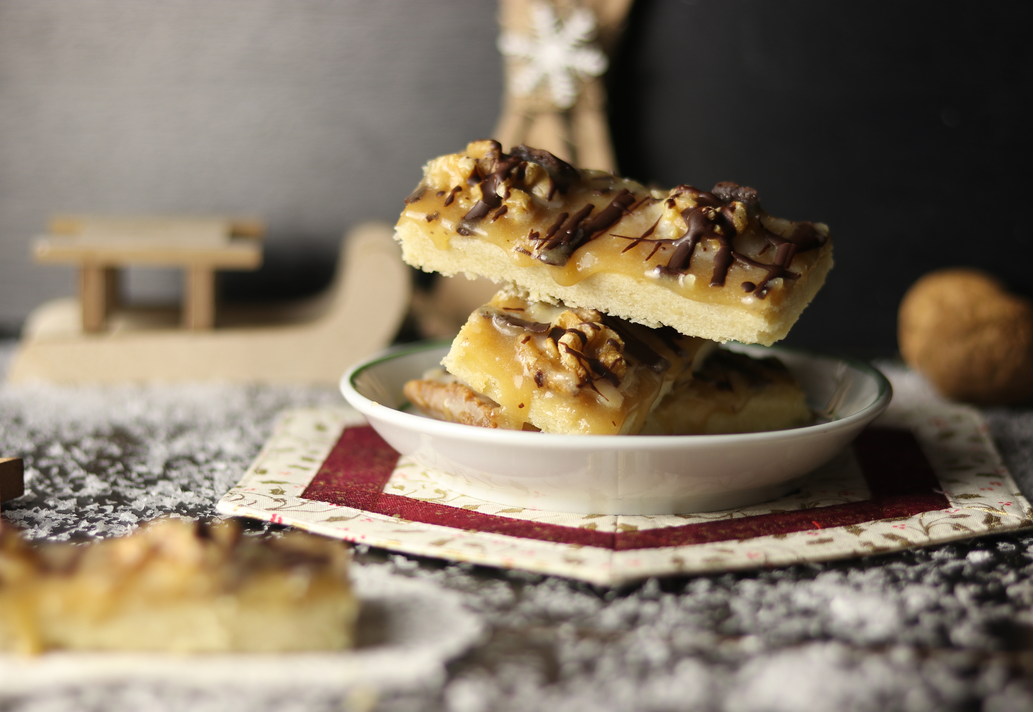 Walnuss-Toffee-Shortbread