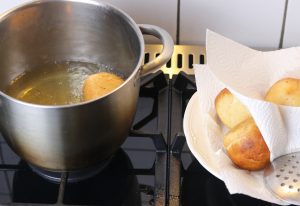 Teig frittieren