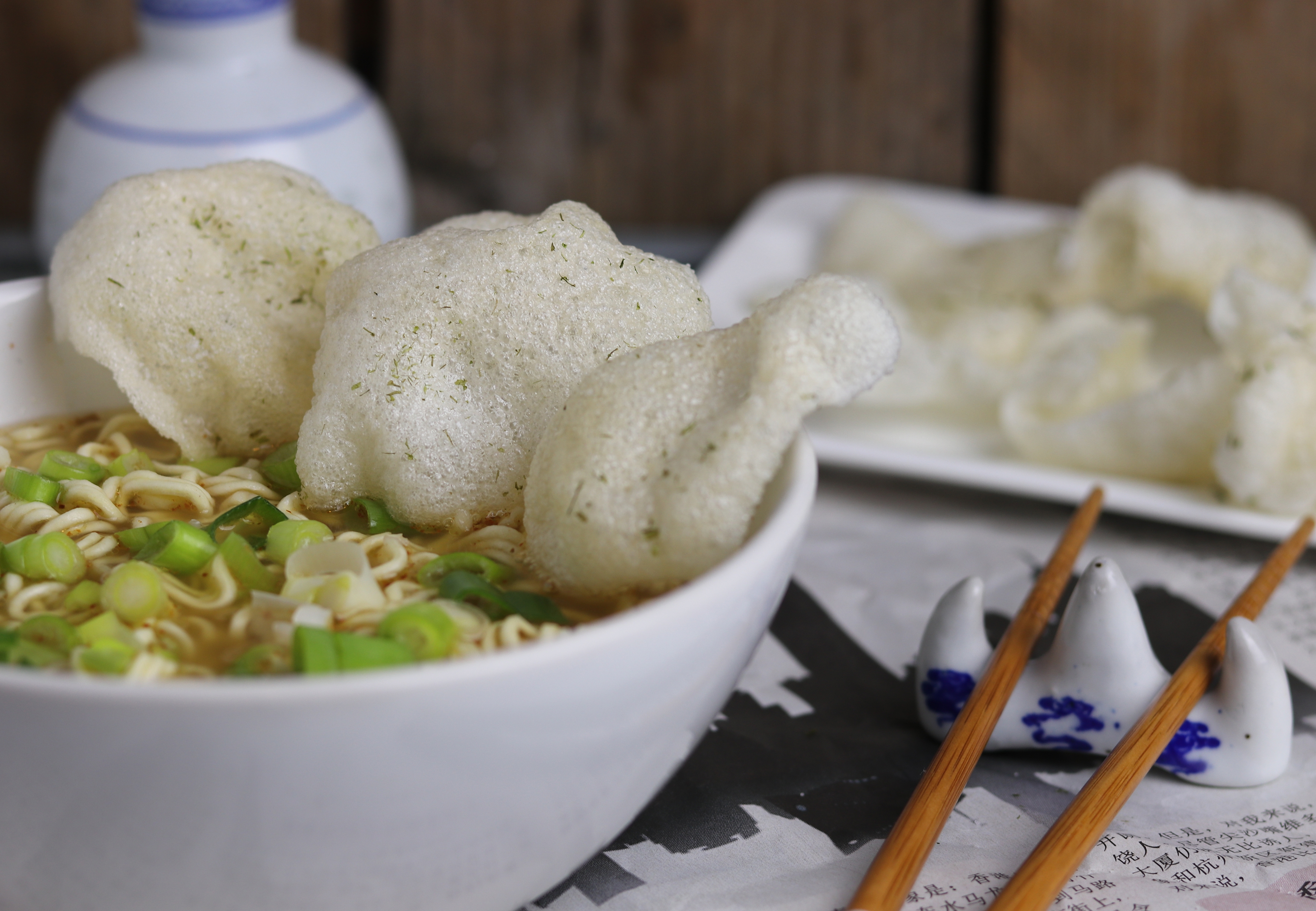 Krupuk auf Tüten-Ramen