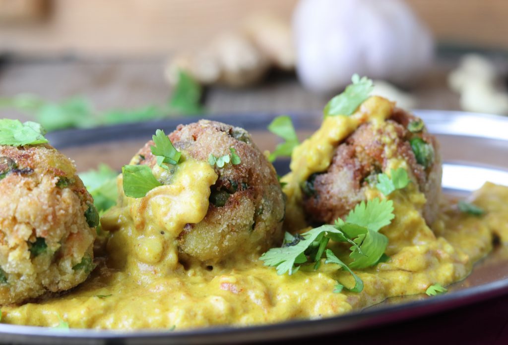 Malai Kofta indische Gemüsebällchen Dailyvegan