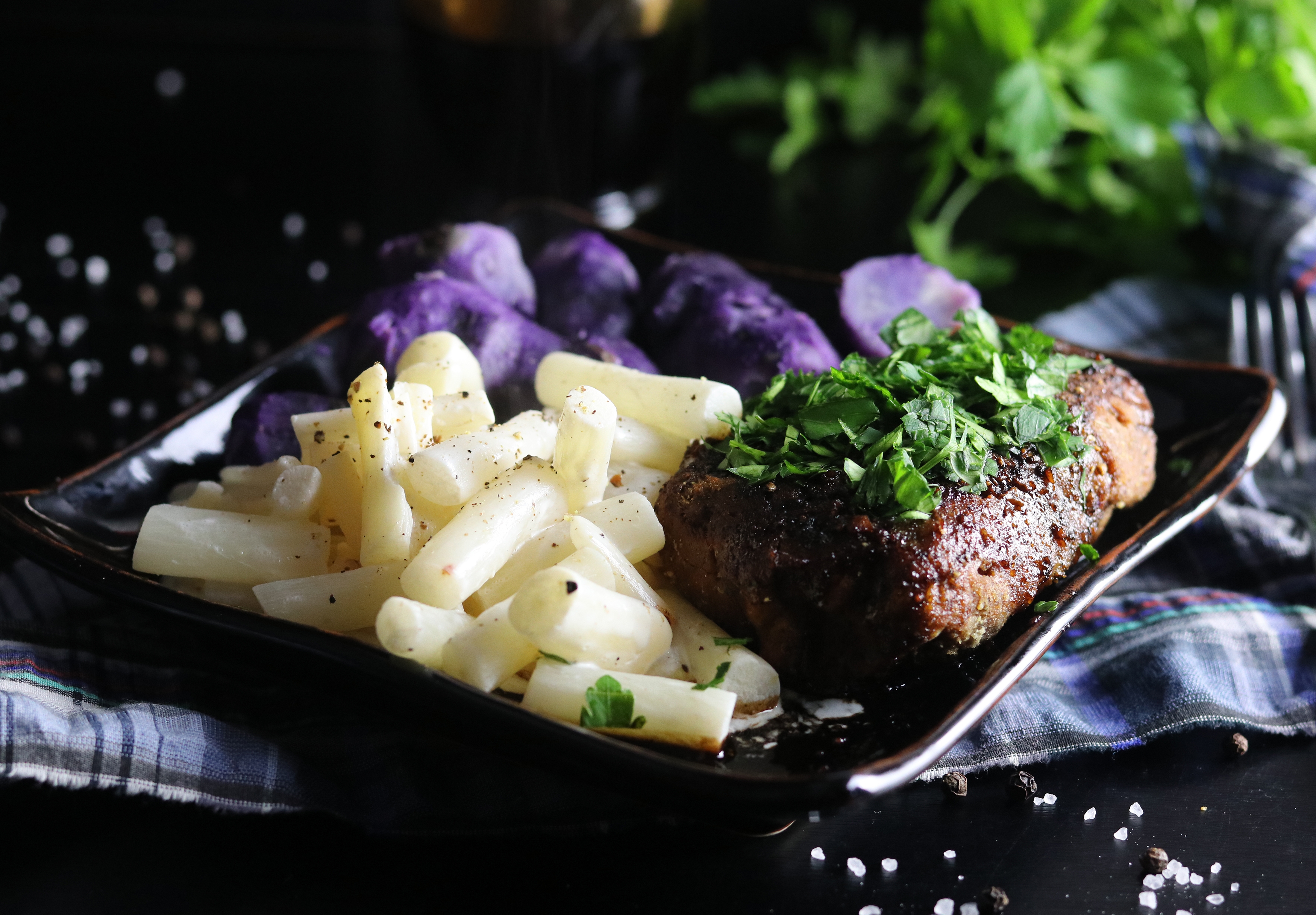 Steaks mit Balsamico-Reduktion