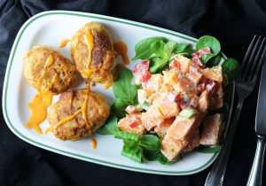 Chicken Nuggets mit Süßkartoffelsalat