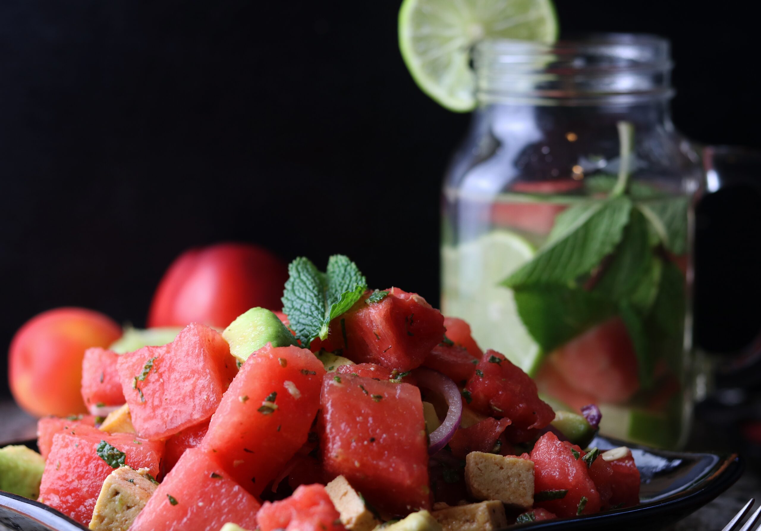 Veta-Wassermelonensalat, sommerlich frisch