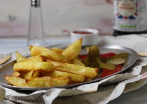 Chips with malt vinegar