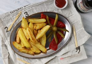 Chips with malt vinegar