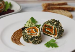 Spinat-Lachs-Rolle