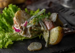 Veganer Kartoffel-Lachs-Salat