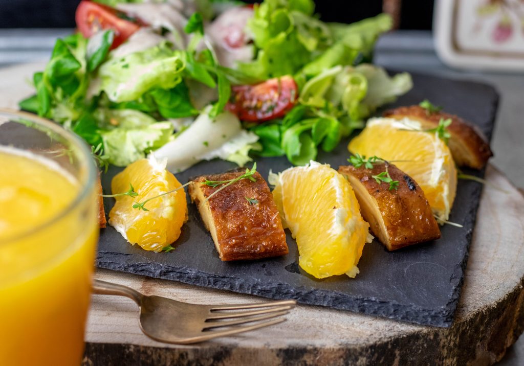 Salat mit “Enten”brust und Orangen - Salatrezepte - Daily Vegan