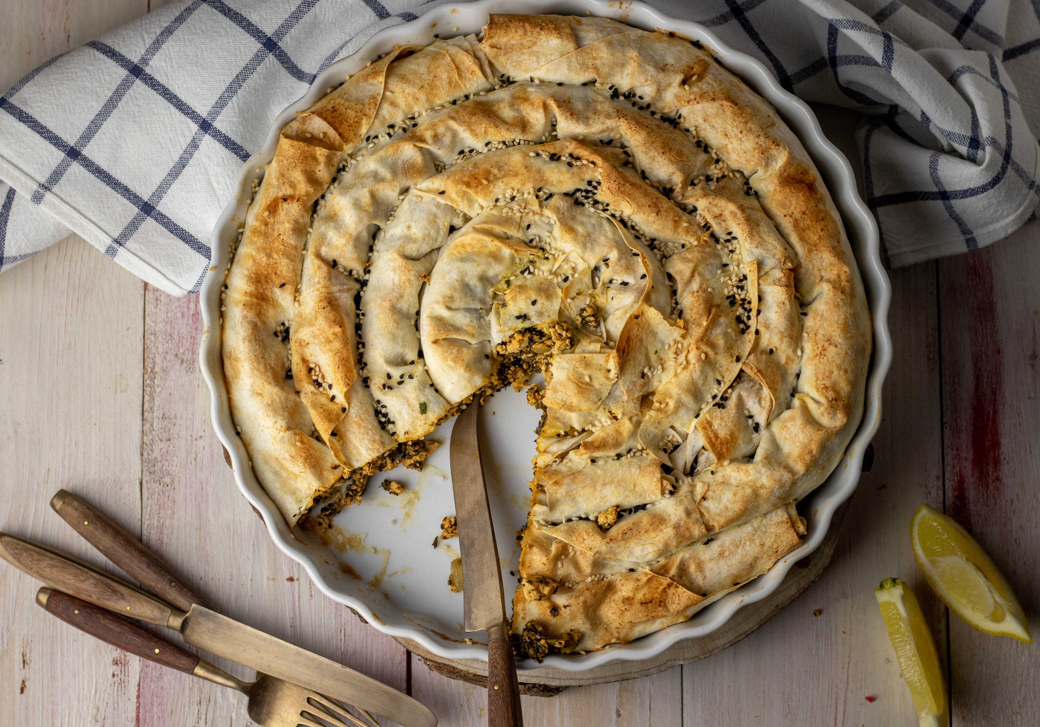 Lecker mit gewürztem Spinat