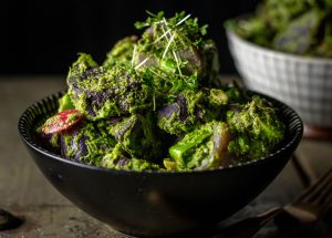 Mit Pesto-Dressing