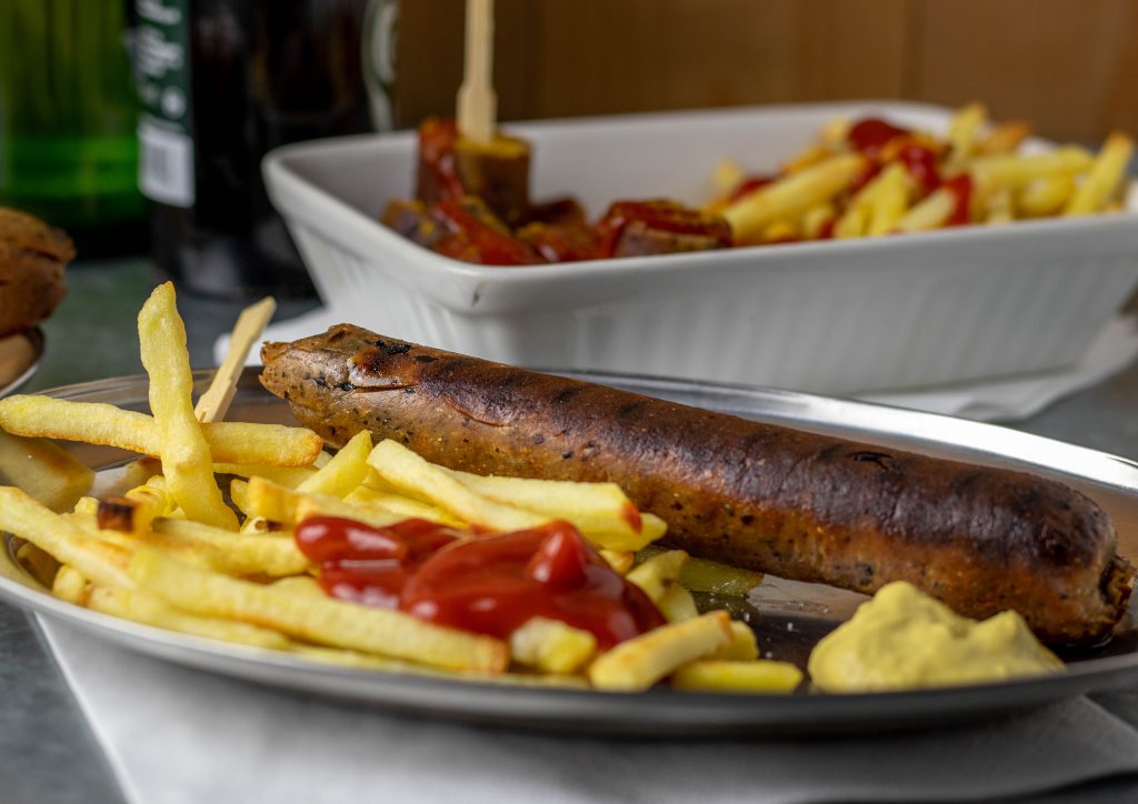 Vegane Thürniger Bratwurst! Zum Anbeißen!