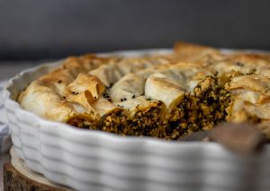 Vegan feta in the stuffing