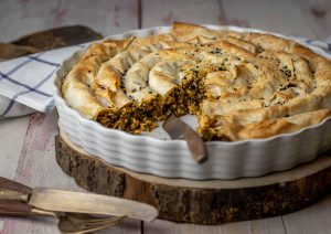 Borek with spinach and feta stuffing