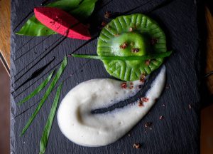 Bärlauch Ravioli mit Cashew-Trüffel Füllung