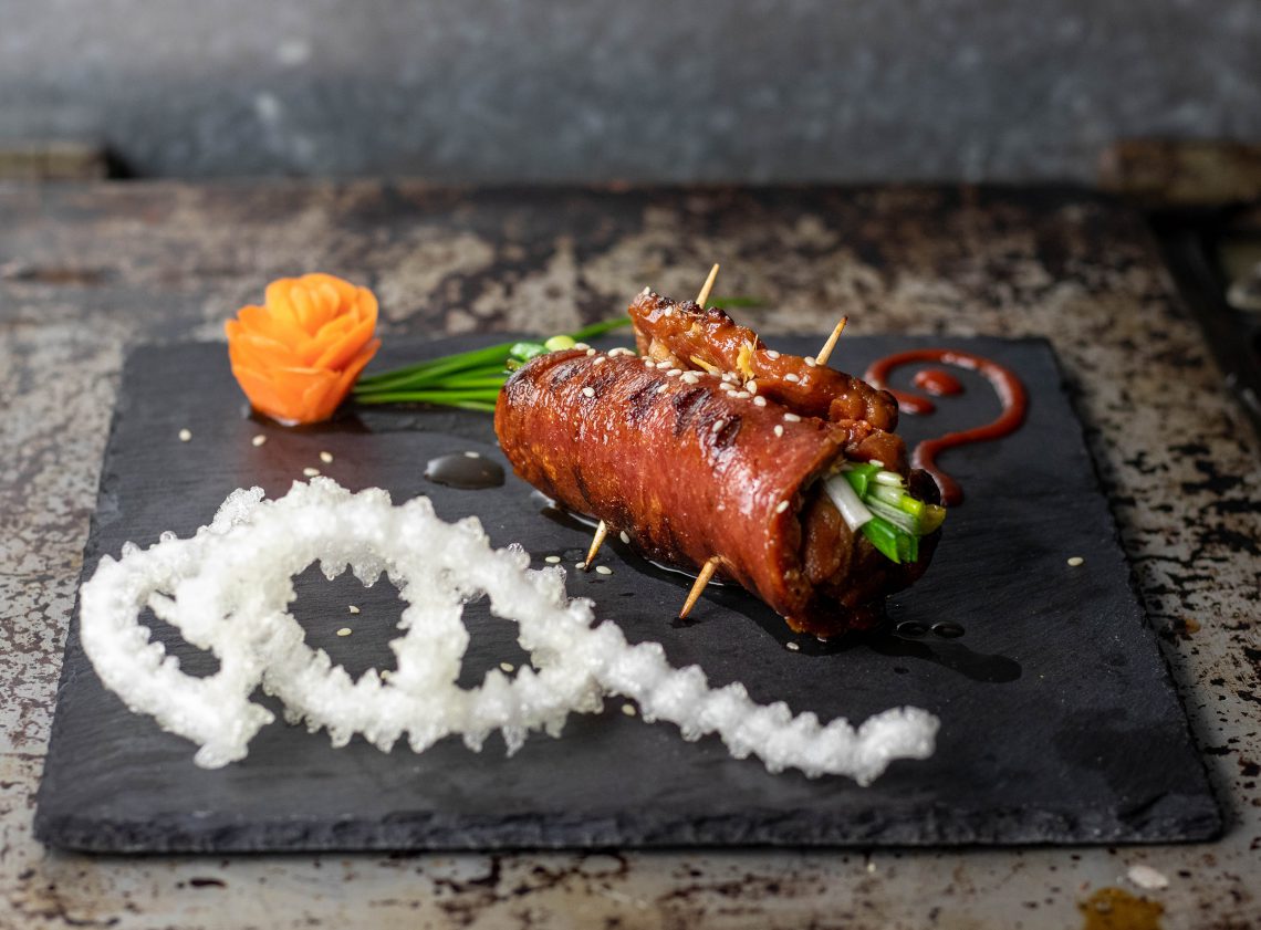 Negimaki japanische Fleischröllchen vegan aus Seitan Dailyvegan