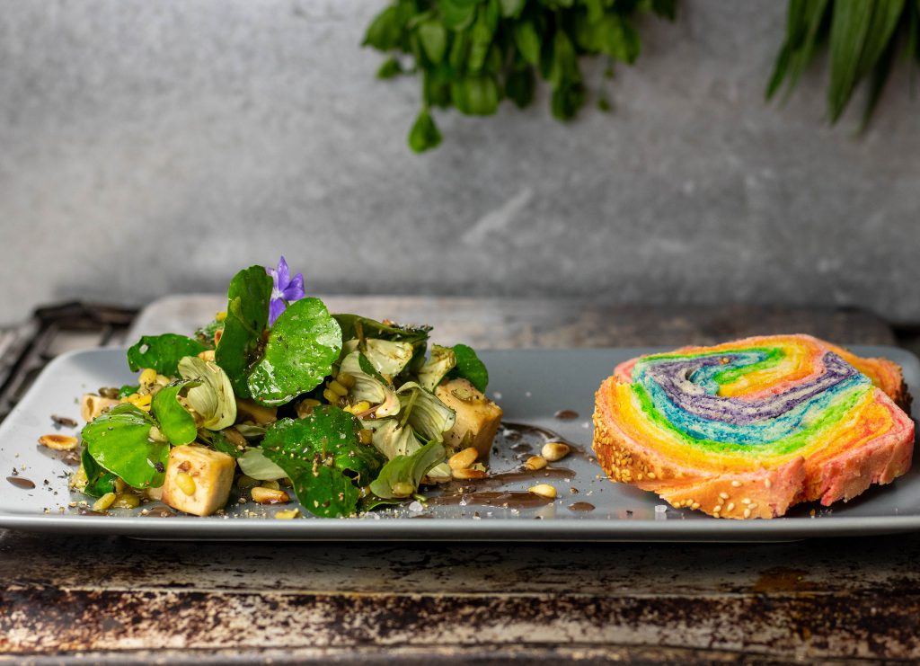 Buchenkeimlinge als Salat