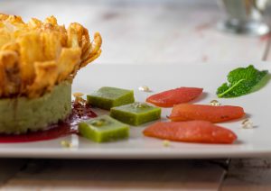 Tomatenthunfisch, lauwarm und täuschend echt