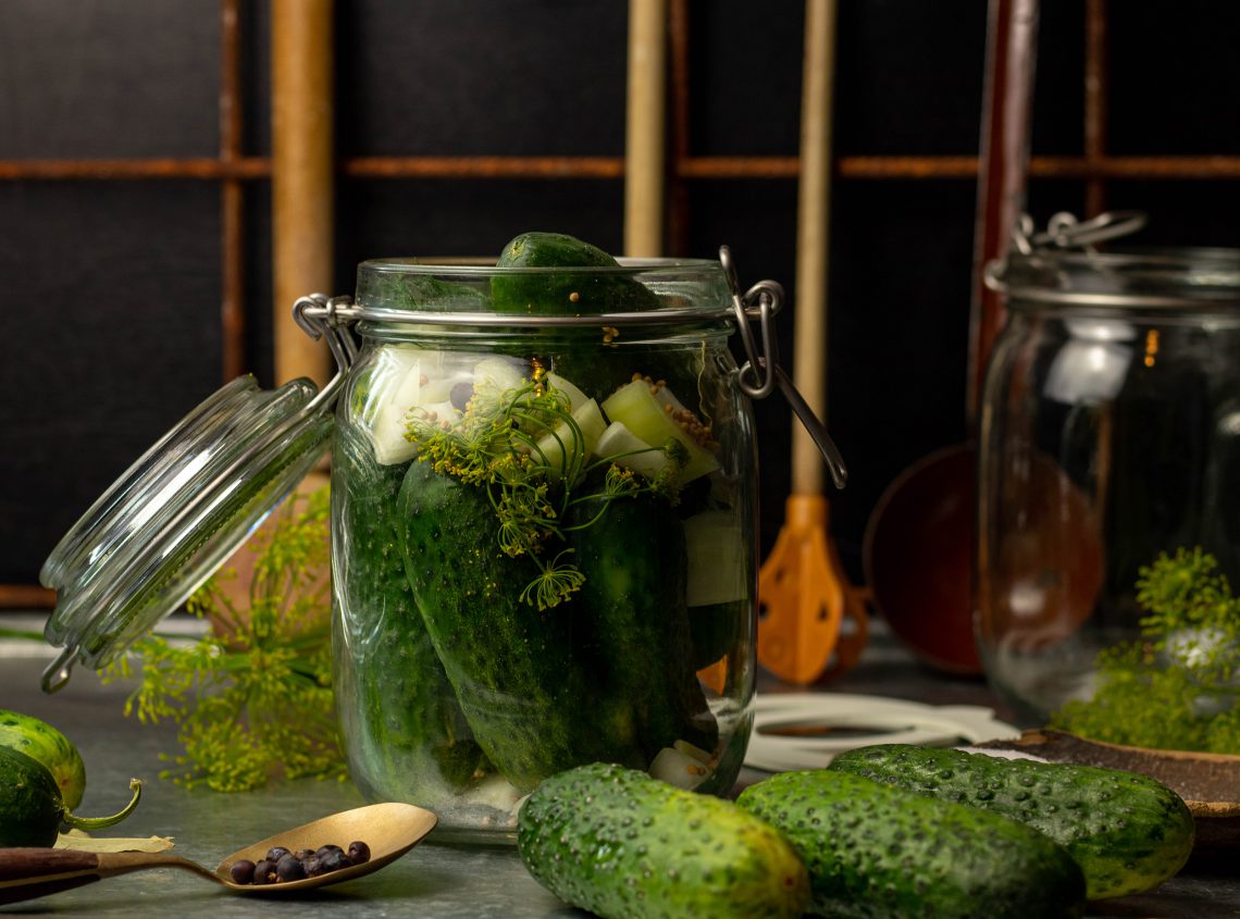 Eingelegte saure Gurken, nach Opas Art Dailyvegan