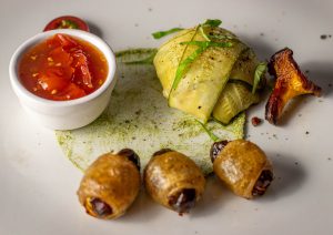 An süß-saurer Tomatenkonfitüre