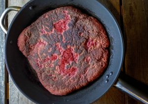 Frying the seitan