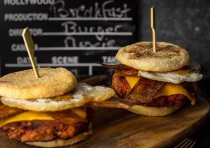 Breakfast Burger - vegane Frühstücksburger