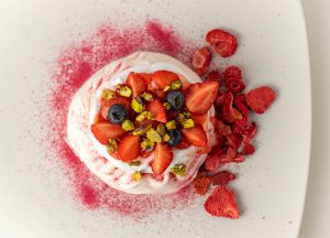 Baiser aus veganem Eischnee