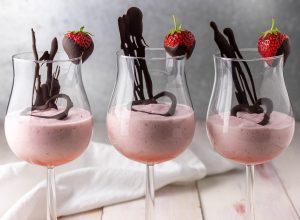 Erdbeermousse - fruchtig, cremig, luftig und vegan