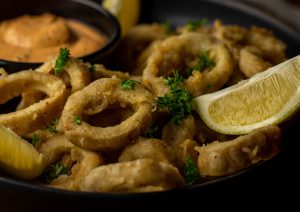 Vegane Calamari in knuspriger Panade