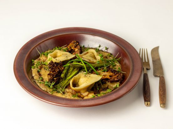 Steinpilztortellini - Schopftintlingsauce - Krause Glucke - Dailyvegan