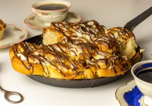 Topped with plant based cream cheese frosting