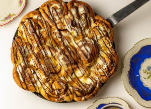 Freshly baked sweet buns