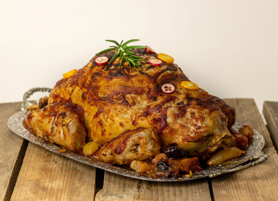 Vegan Christmas goose