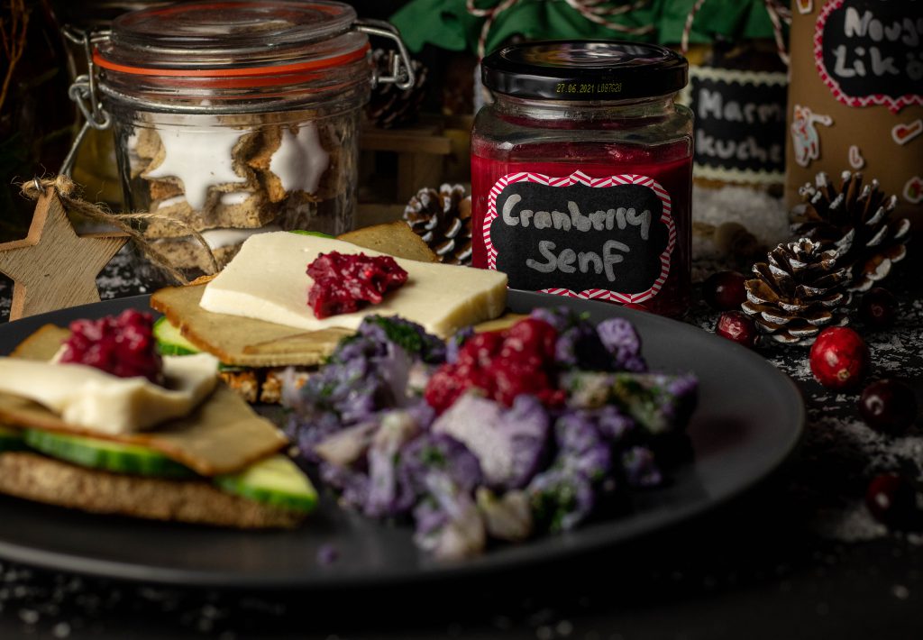 Cranberrysenf - weihnachtlich lecker, auch als Geschenk