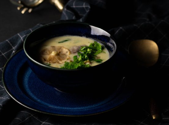 Samtfußrüblingsuppe - cremig lecker mit selbstgesammelten Winterpilzen