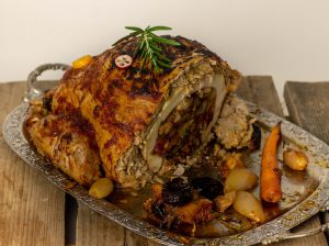 Gefüllter vegaer Gänsebraten