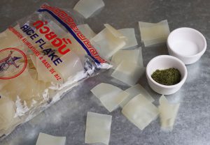 Rice Flakes, seasoning and oil is all you need